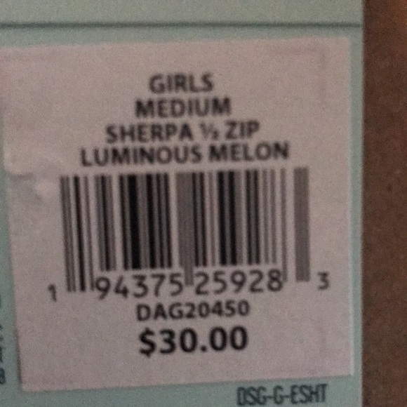 Girl’s DSG Sherpa 1/4 zip pullover - Picture 5 of 5